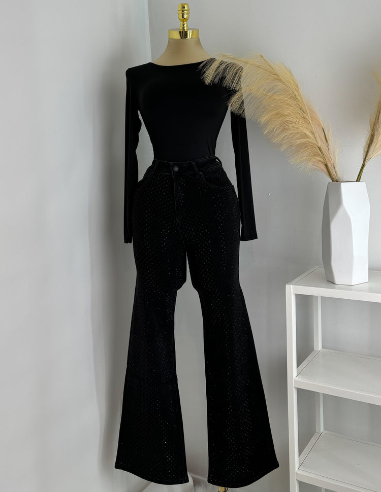 Black Bling Denim Jeans