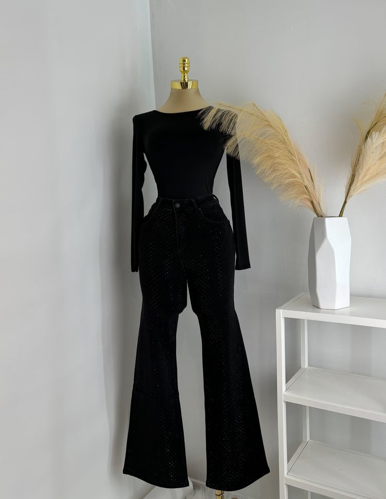 Black Bling Denim Jeans