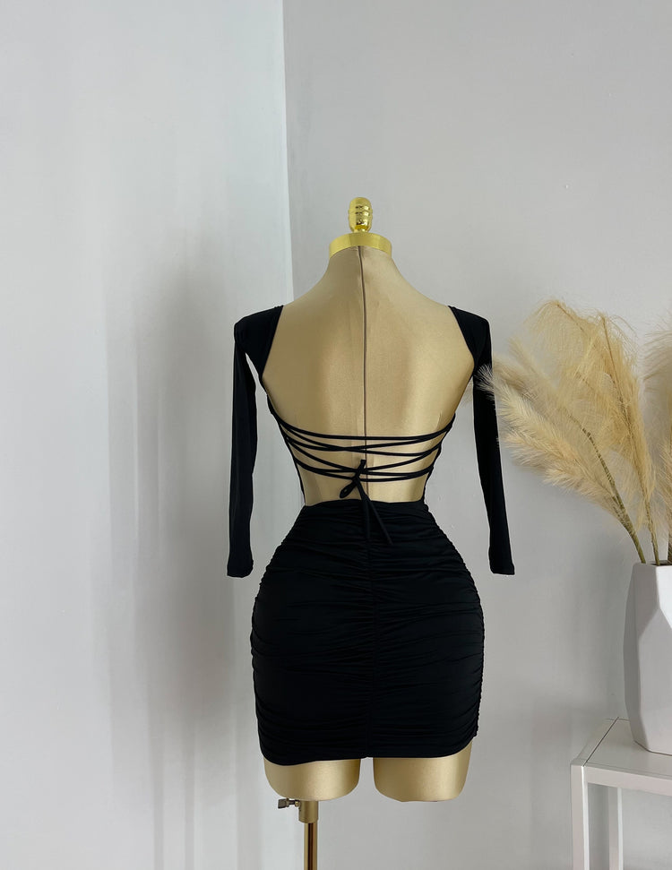 Open Back Mini Dress