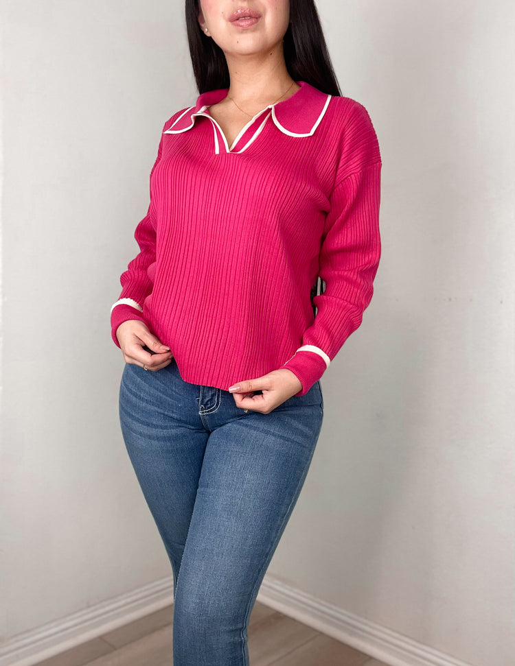 Bonita Top In Color Fuchsia