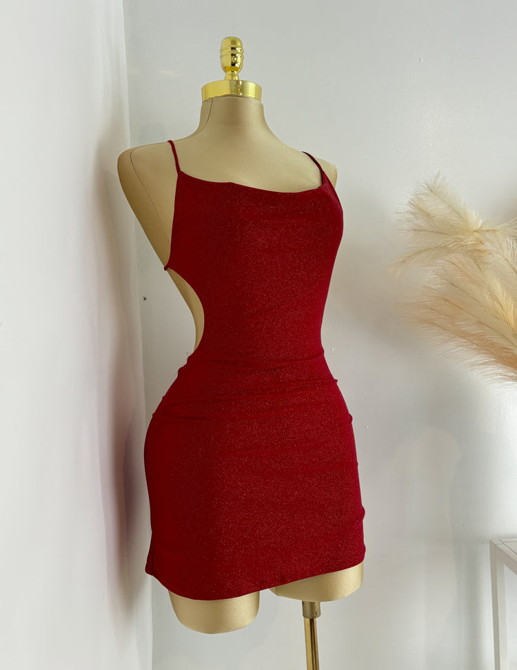 Glitter Dress With Shorts