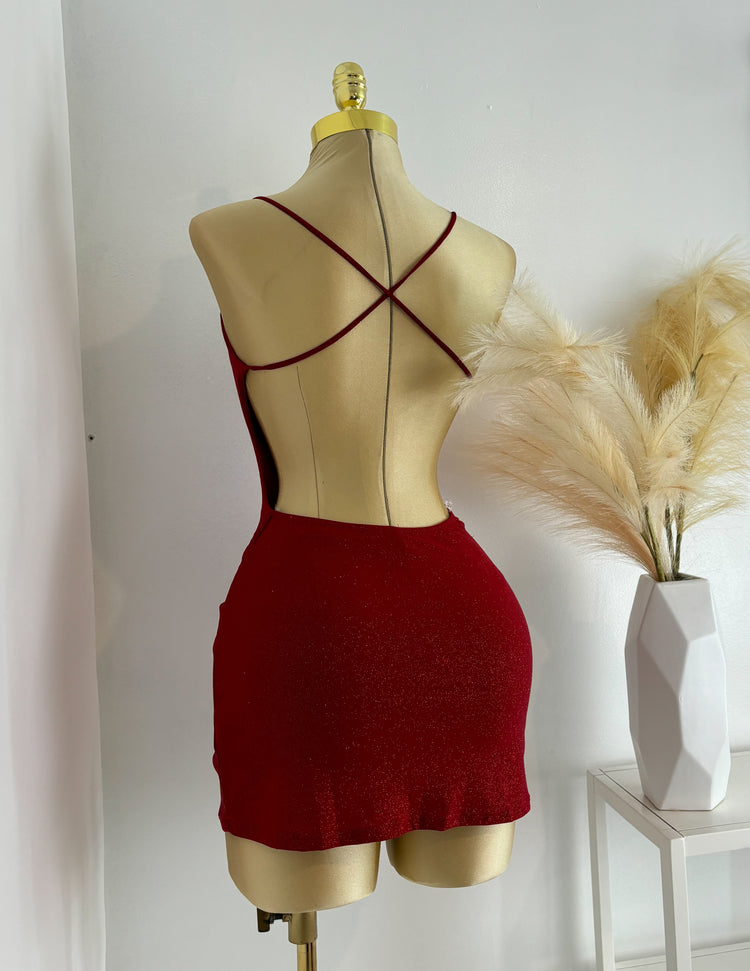 Glitter Dress With Shorts