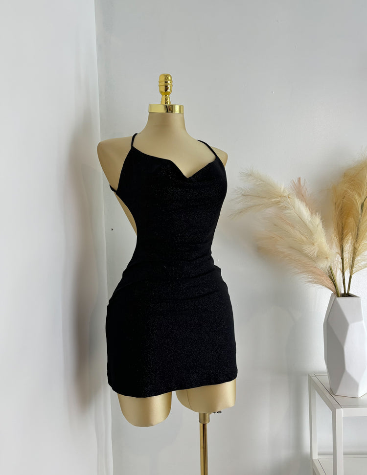 Glitter Dress With Shorts