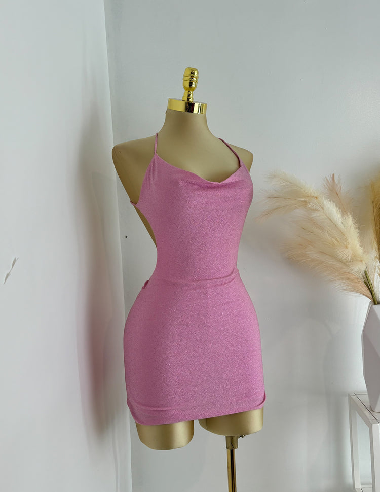 Glitter Dress With Shorts