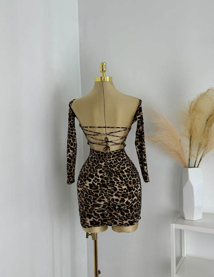 Open Back Mini Dress