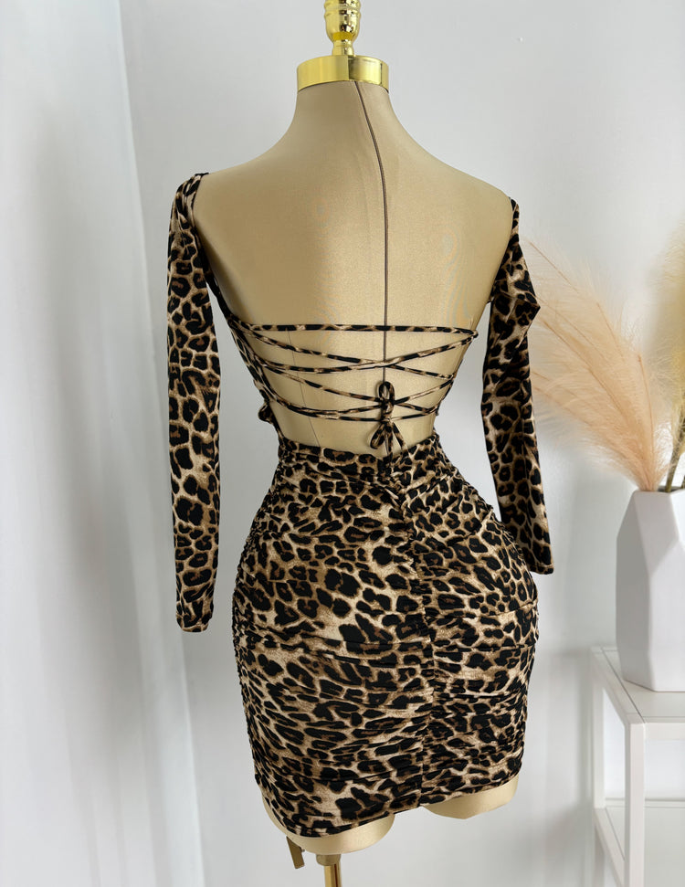 Open Back Mini Dress