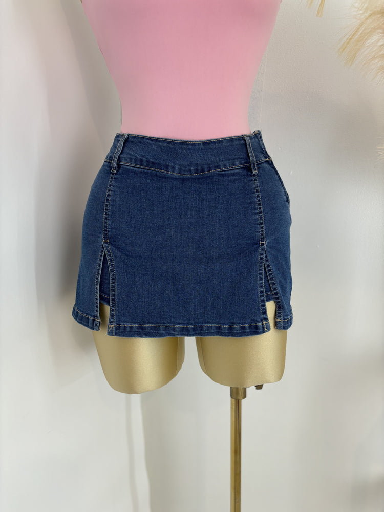 Classic Denim Skort