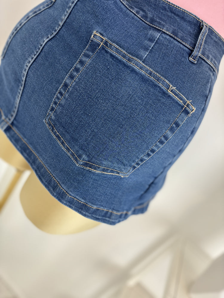 Classic Denim Skort