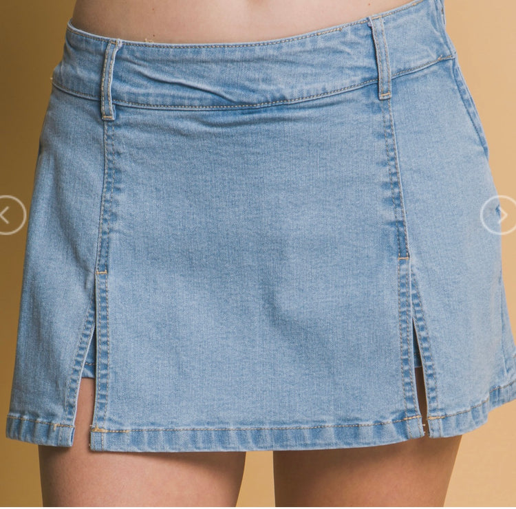 Classic Denim Skort