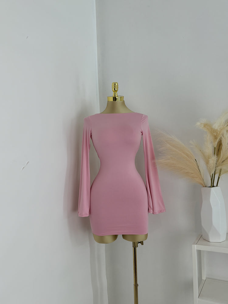 Coquette Bow Open Back Mini Dress