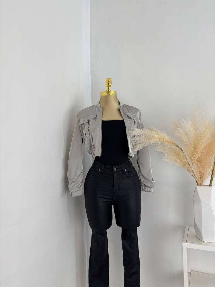 Cropped Cargo Jacket