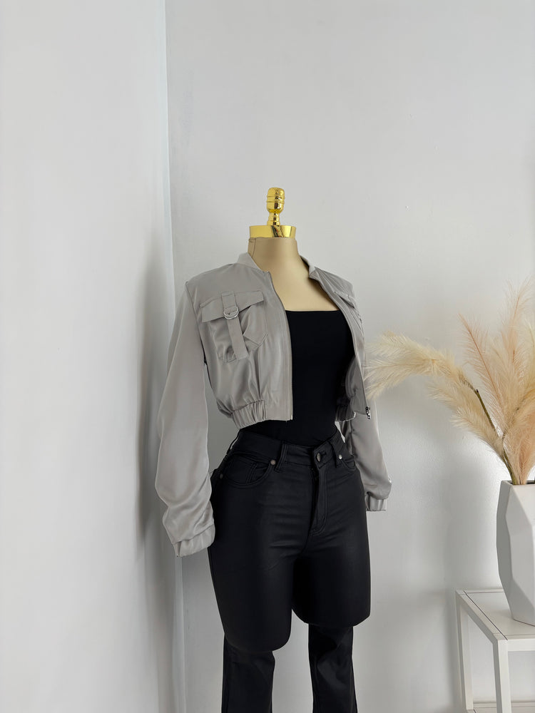Cropped Cargo Jacket