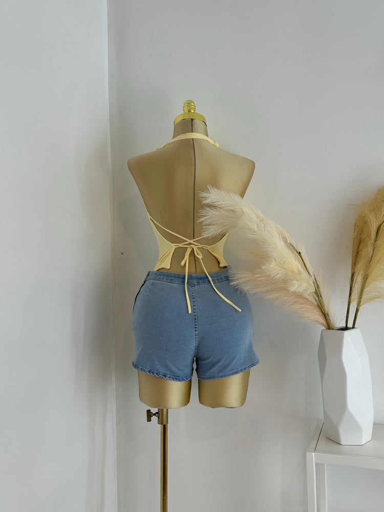 Denim Skort