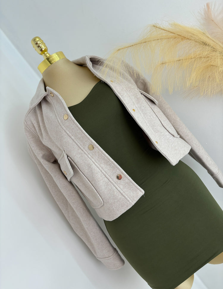 Fall Date Jacket In Oatmeal