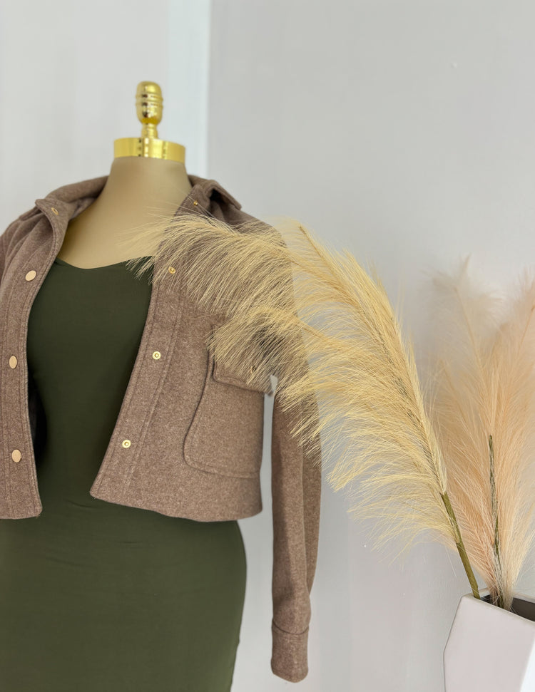 Fall Date Jacket In Sand