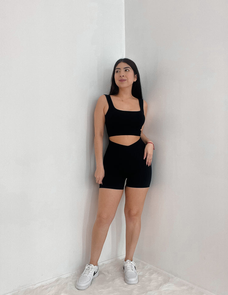 Crossover Scrunched Snatched Biker Shorts 3 colors available