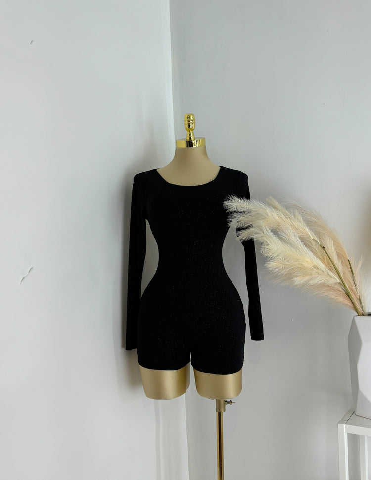 Glittery Romper Long Sleeve