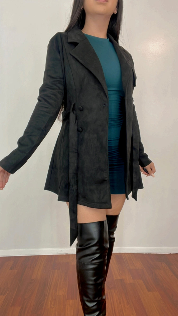 Irresistible Trench Coat In Black