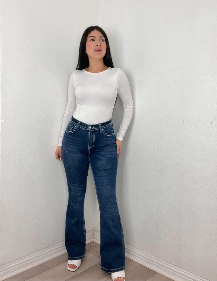 My Cross Bling Flared Jeans