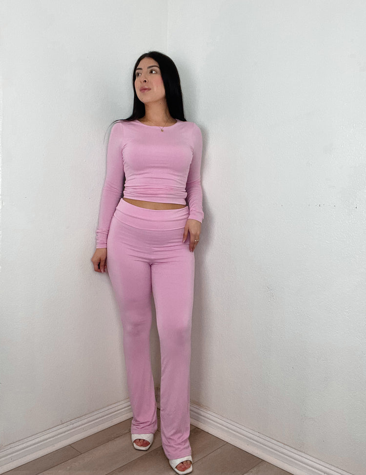 Obsession Double Layered Set In Pink