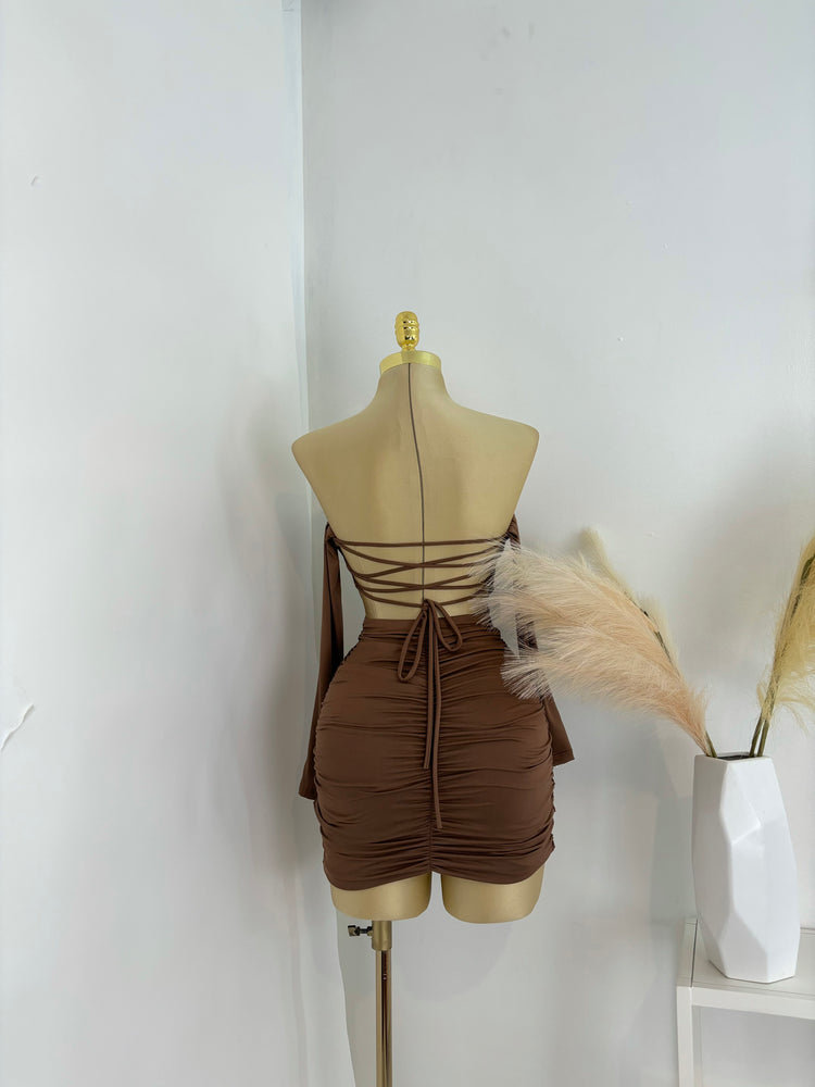 Open Back Mini Dress