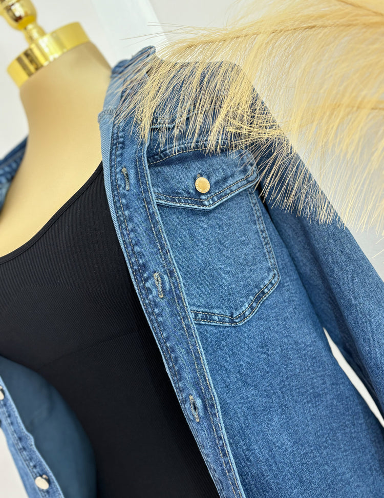 Oversized Fall Denim Jacket