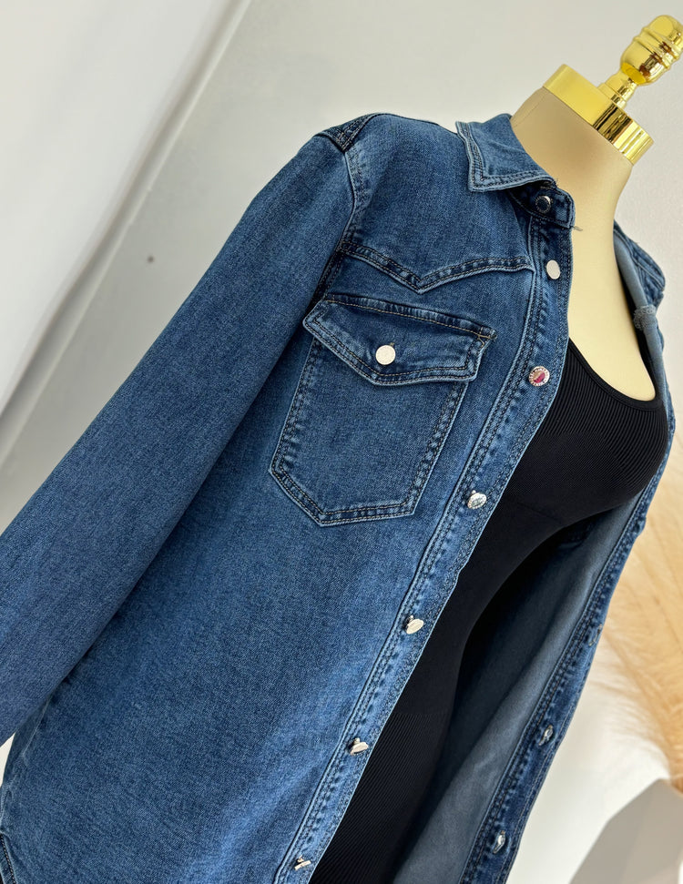 Oversized Fall Denim Jacket
