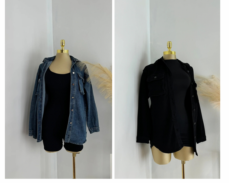 Cargo Oversized Denim Jacket