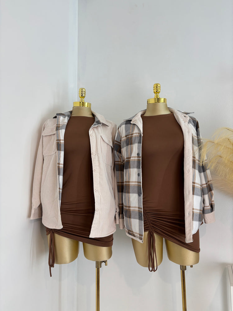 Pretty In Fall Reversible Flannel Jacket