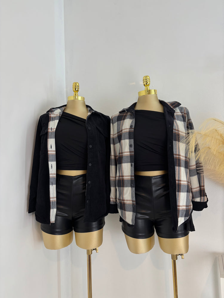 Pretty In Fall Reversible Flannel Jacket