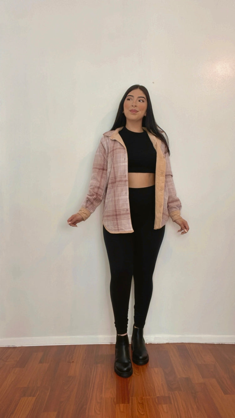 Pretty In Honey Reversible Flannel Jacket