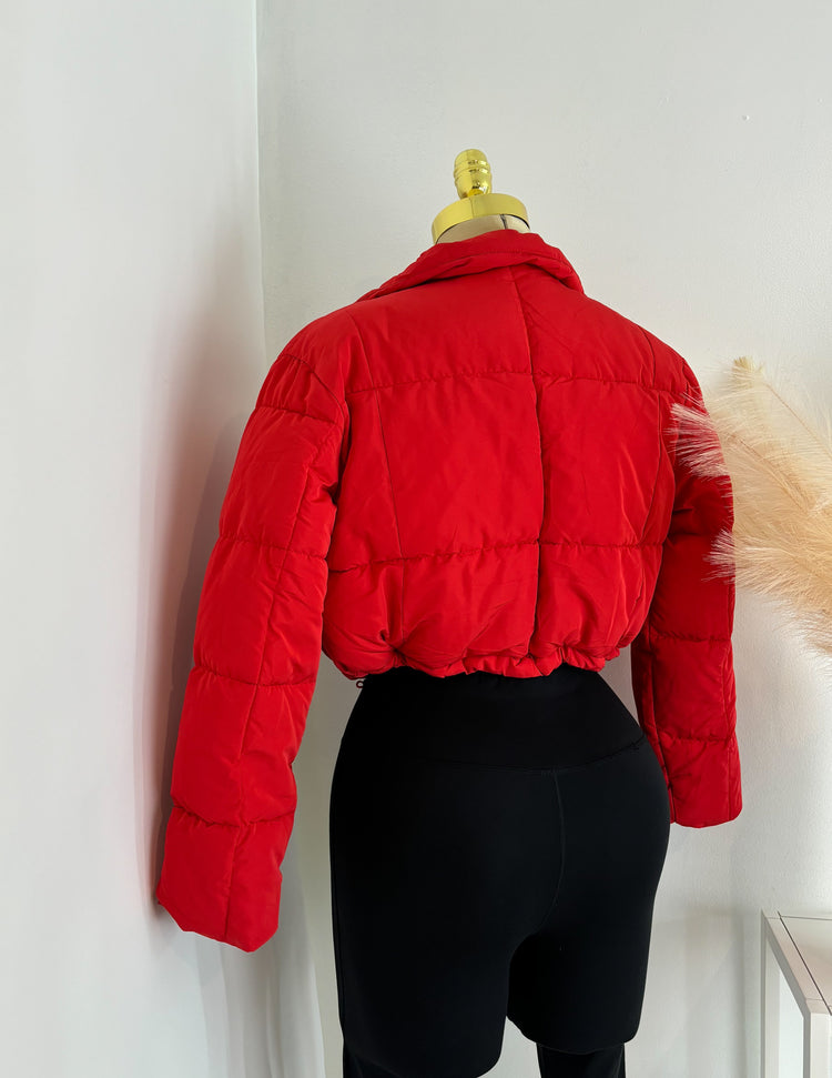 Puffer Jacket In Red