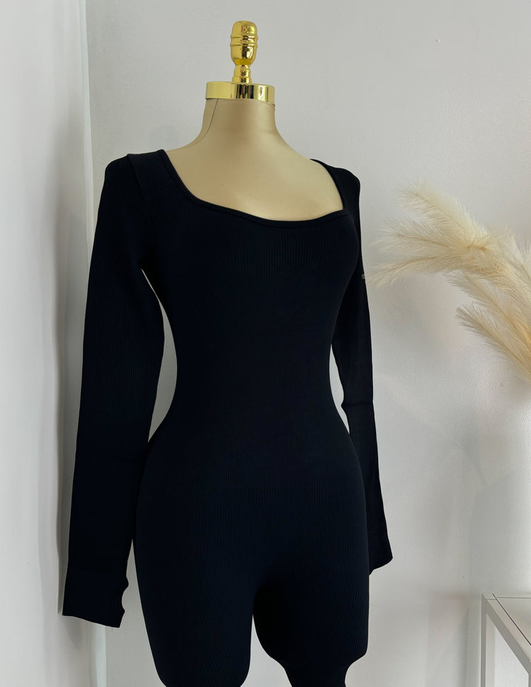 Ribbed Seamless Snatching Jumpsuit