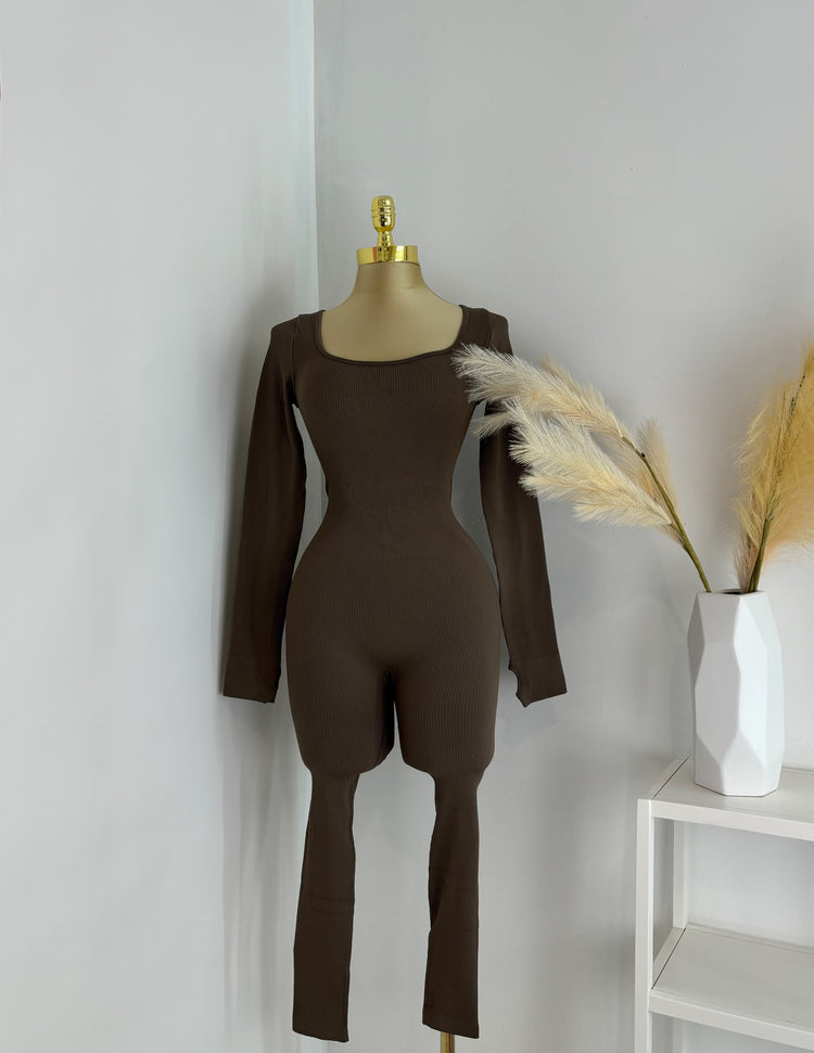 Ribbed Seamless Snatching Jumpsuit