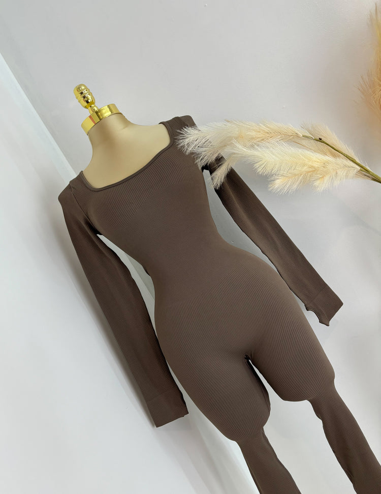 Ribbed Seamless Snatching Jumpsuit