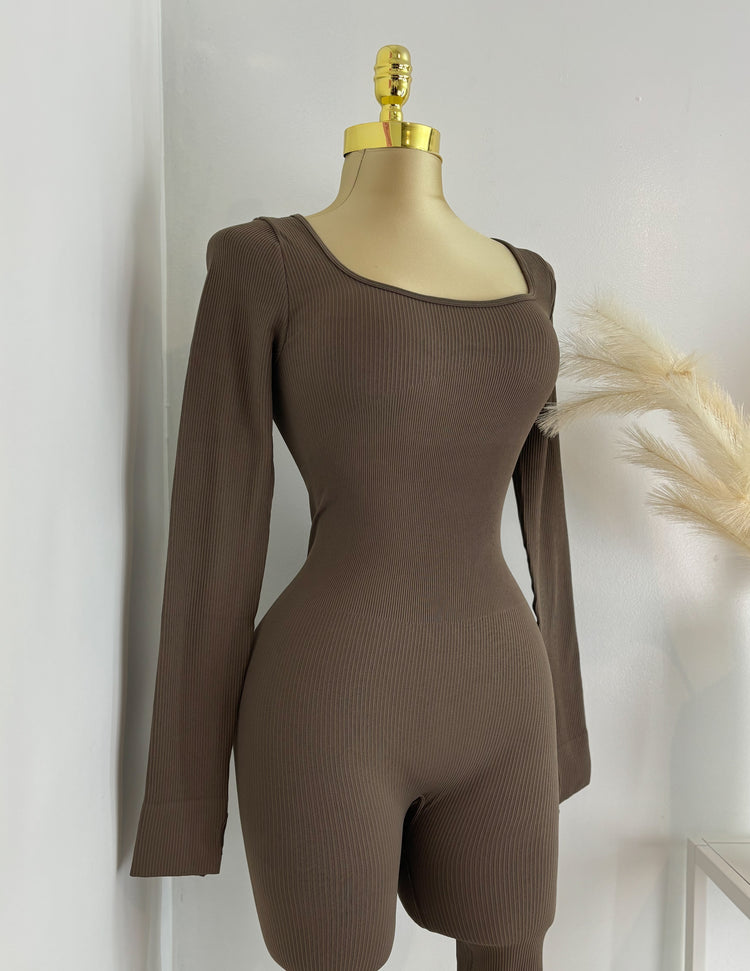Ribbed Seamless Snatching Jumpsuit