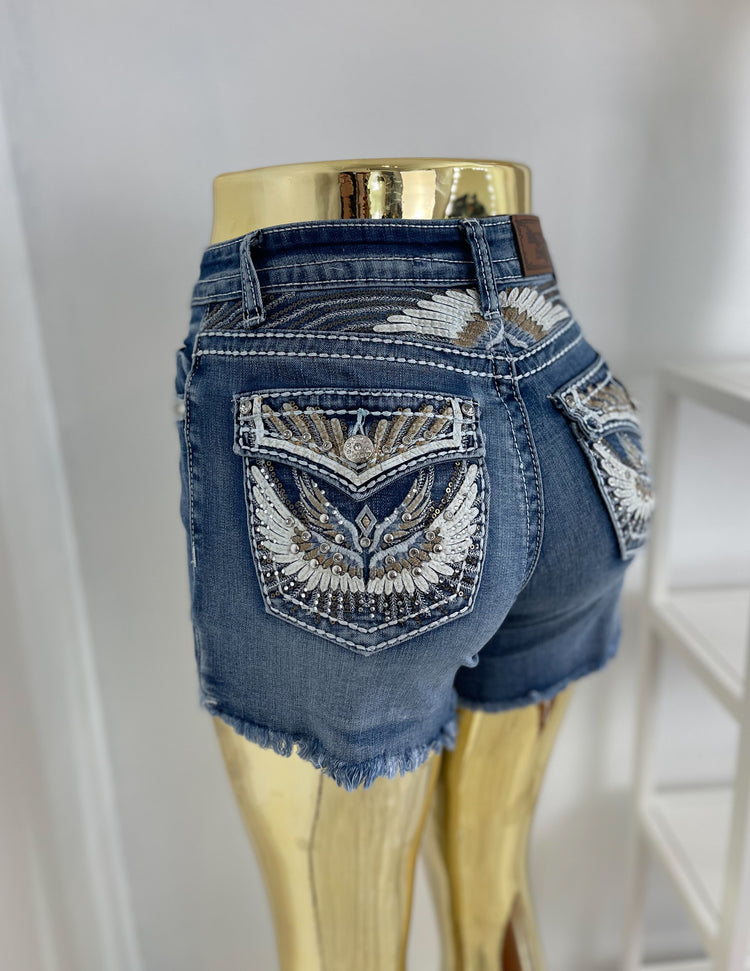 Rodeo Eagle Bling Shorts