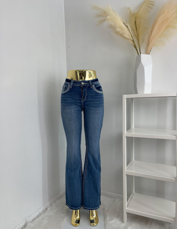 Rodeo Lily Bling Jeans Med Wash