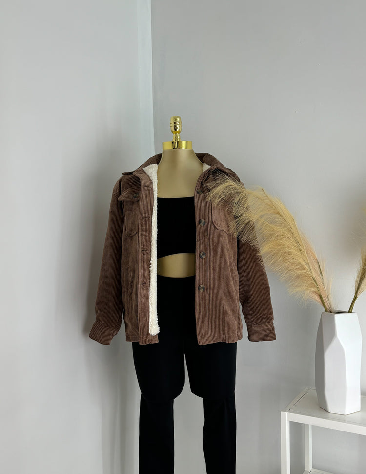 Sherpa Corduroy Shacket