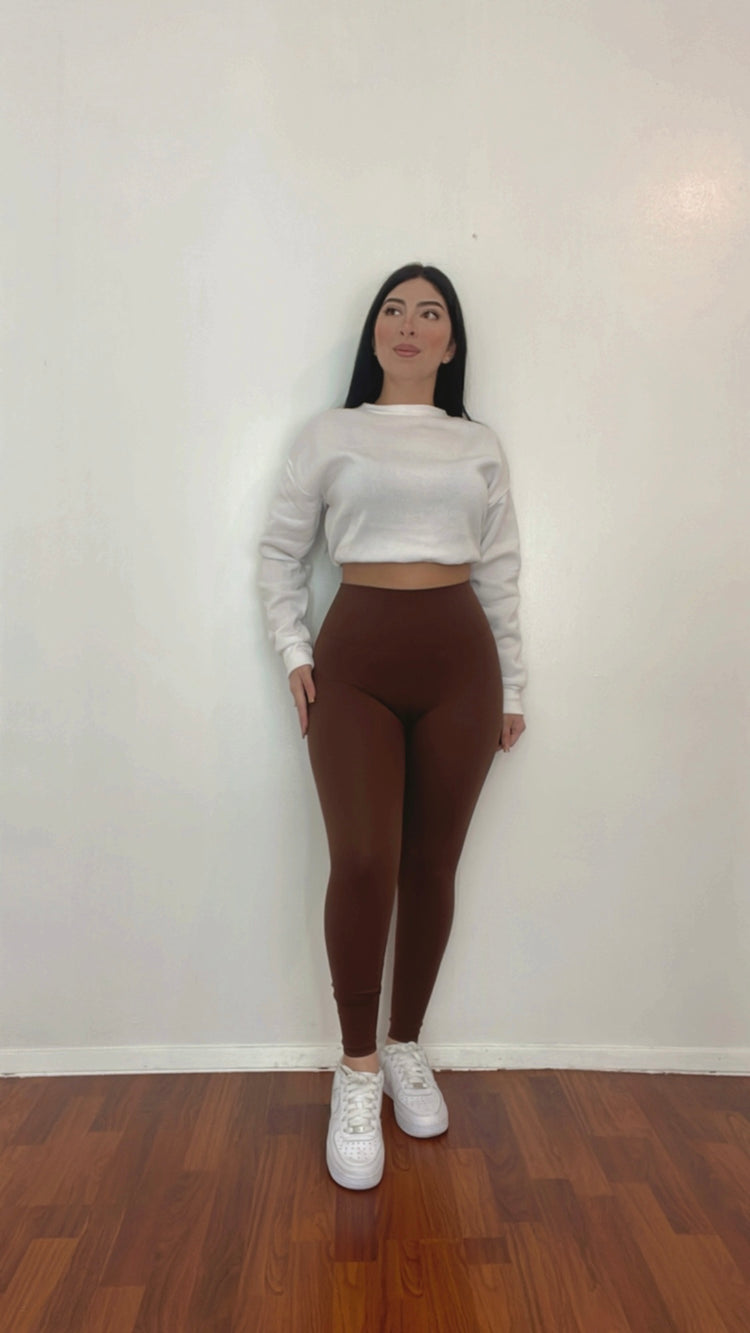 Slimming Leggings In Color Brown