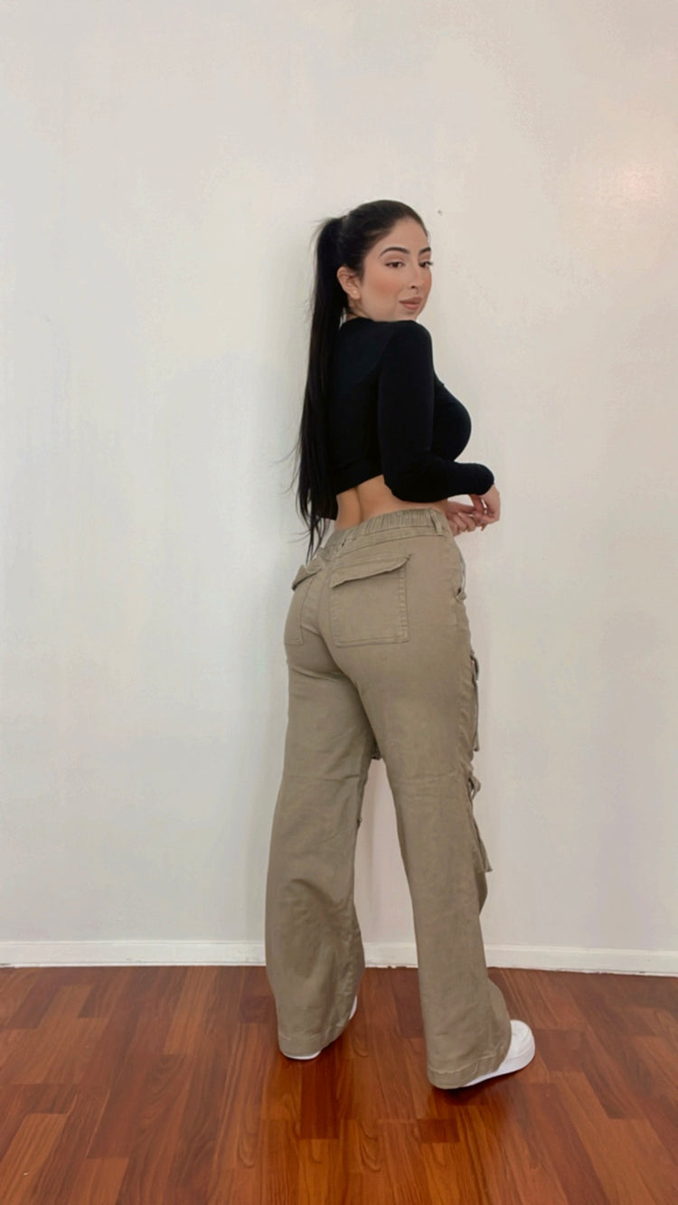 Taking Over Cargo Pants In Olive Green