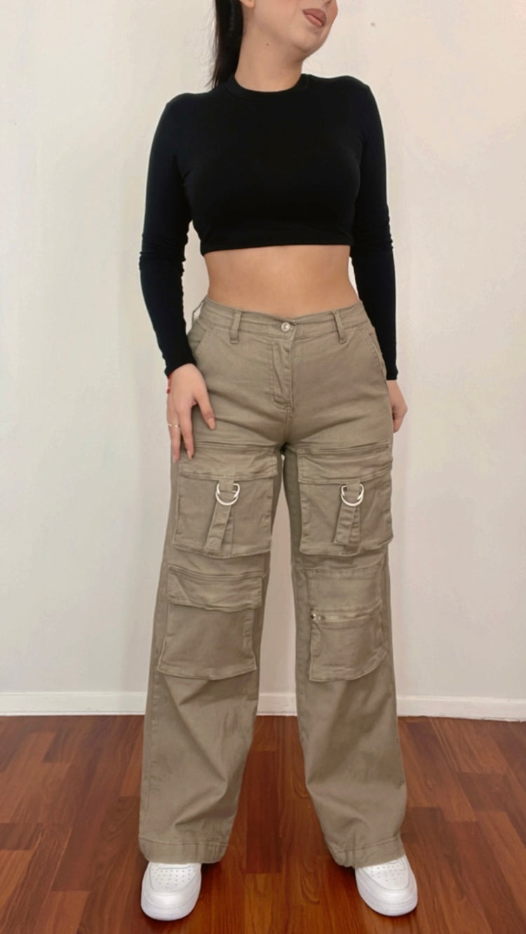 Taking Over Cargo Pants In Olive Green