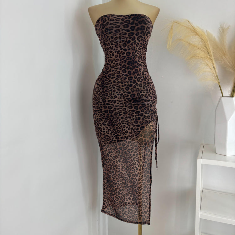 Layla Mesh Strapless Dress