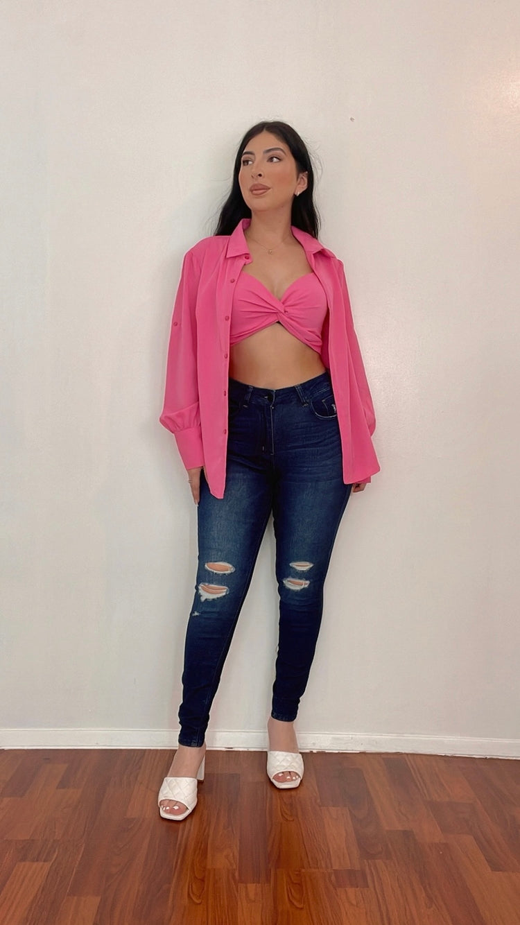 Josie Distressed Skinny Jeans