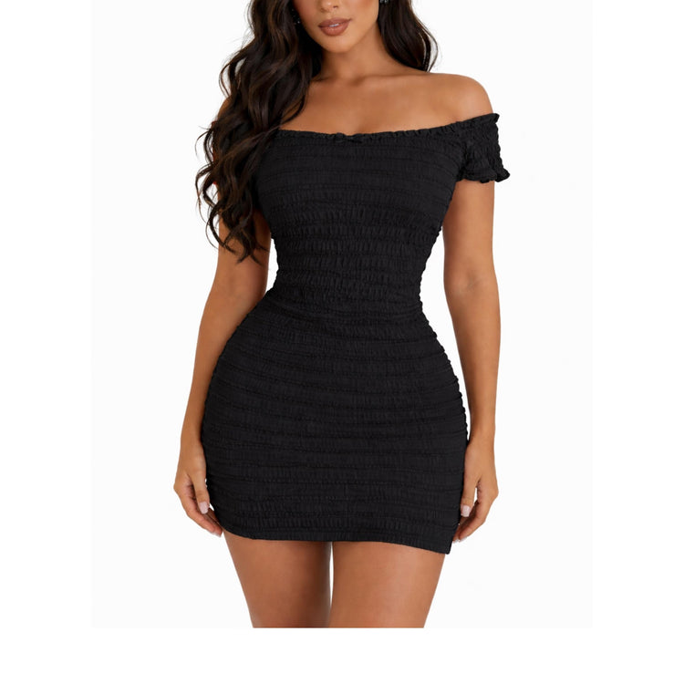 Perfect Off The Shoulder Mini Dress