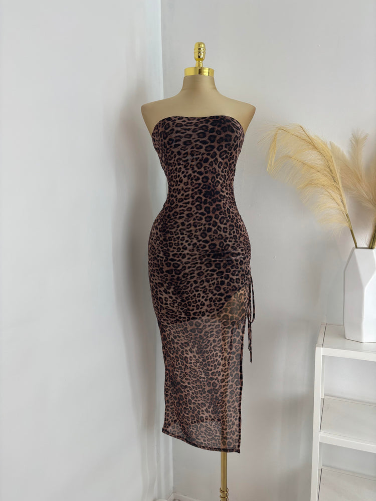Layla Mesh Strapless Dress