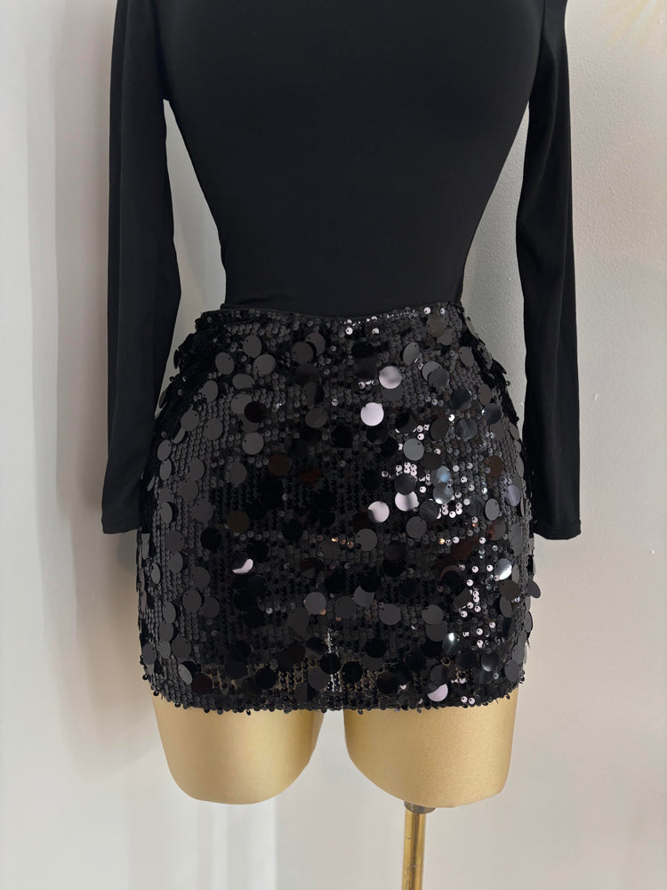Sequin Mini Skort