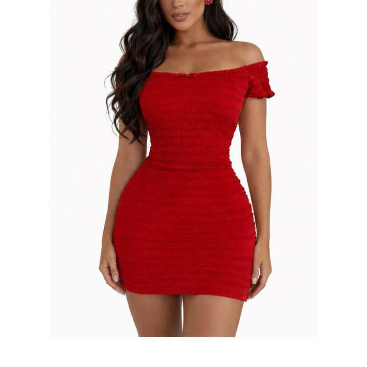 Perfect Off The Shoulder Mini Dress