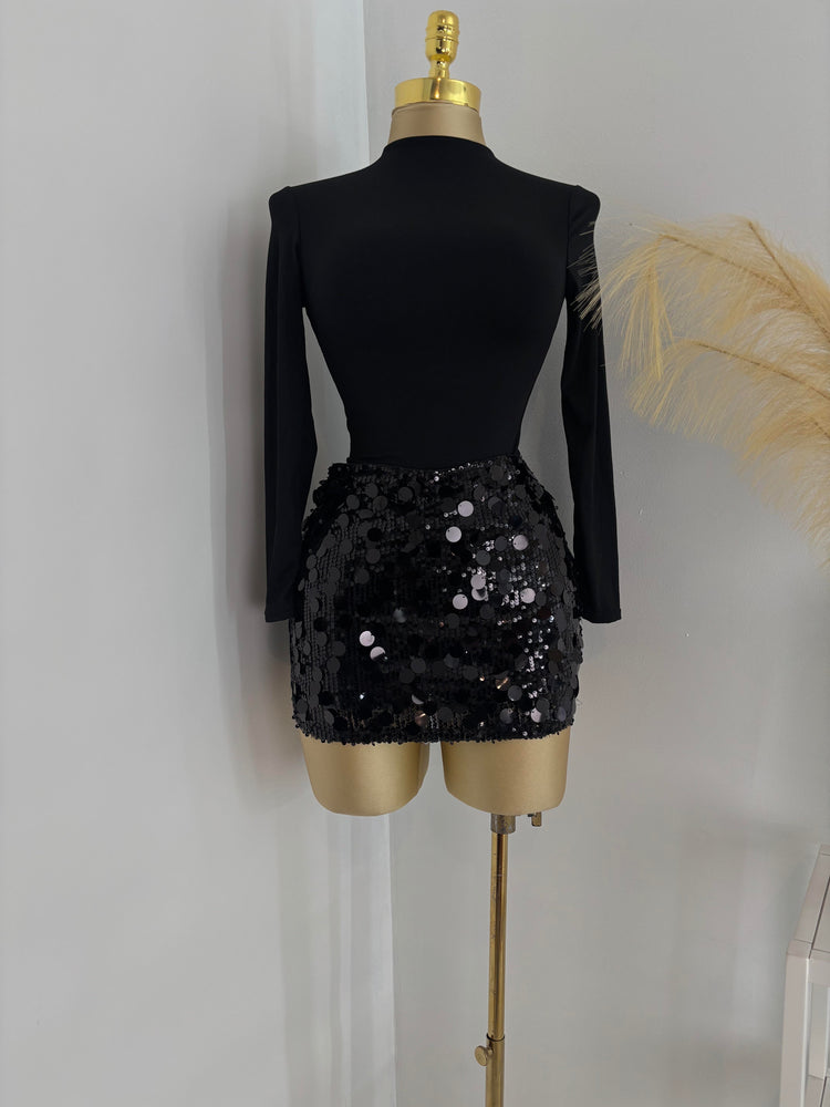 Sequin Mini Skort