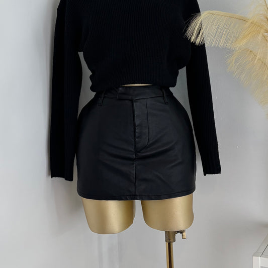 Black Mini Skort
